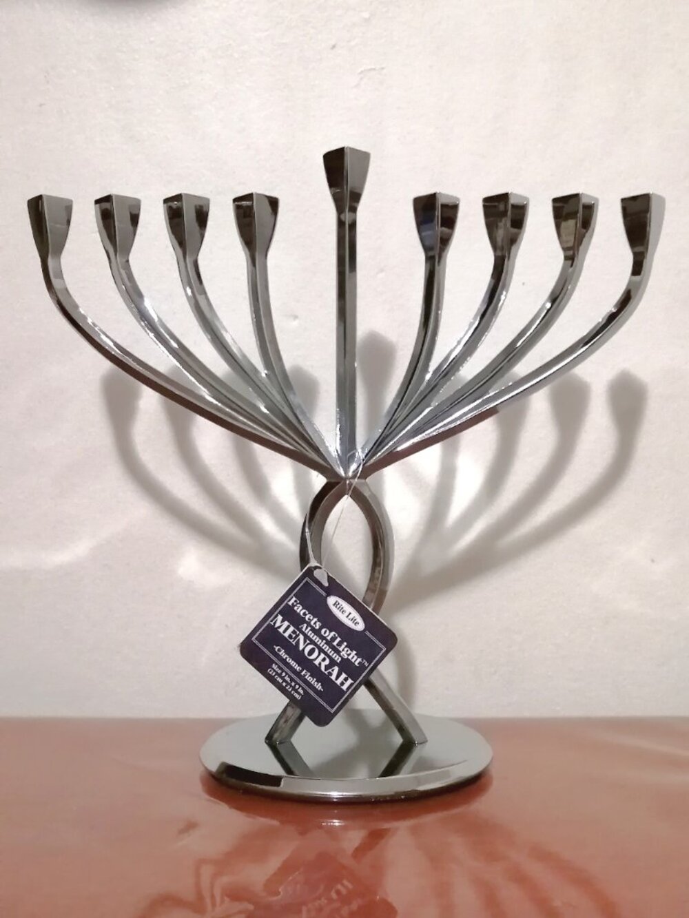 "Facets Of Light" Hanukkah Menorah